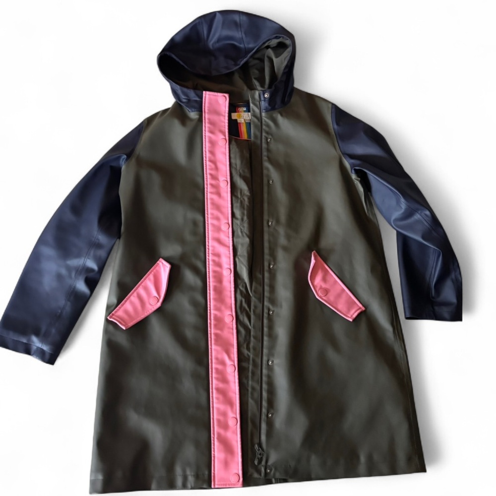 Boden Colorblock waterproof rain jacket